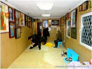 Шпаклевка полов.